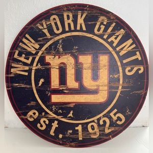 NFL - New York Giants - Fan Creations Round Distressed Sign